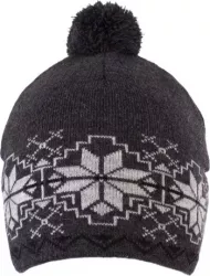 Caciula baieti din tricot captusita 8-12 ani CCB-720-27 Gri inchis 