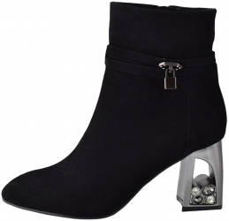 Ghete dama din piele naturala marca Jose Simon K9196-2A-01-147 negru
