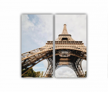 Set 2 Tablouri Multicanvas Eiffel Tower 0423 80X80 cm 