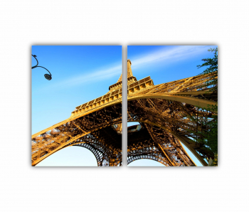 Set 2 Tablouri Multicanvas Eiffel Tower 0480 120X80 cm 
