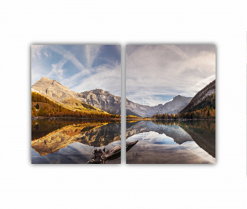 Set 2 Tablouri Multicanvas Flamingo roz 0400 120X80 cm 