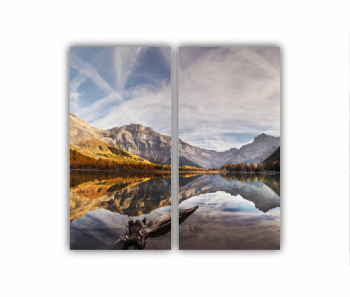 Set 2 Tablouri Multicanvas Flamingo roz 0400 80X80 cm 