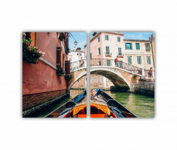 Set 2 Tablouri Multicanvas Gondola Venetia Italia 0062 120X80 cm