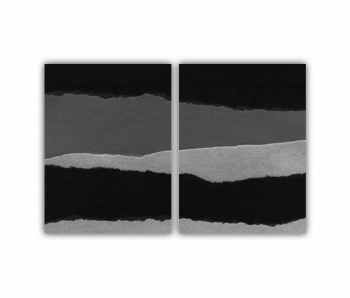 Set 2 Tablouri Multicanvas Negru Art 0531 120X80 cm 