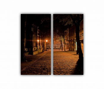 Set 2 Tablouri Multicanvas NYC alley 0419 80X80 cm 