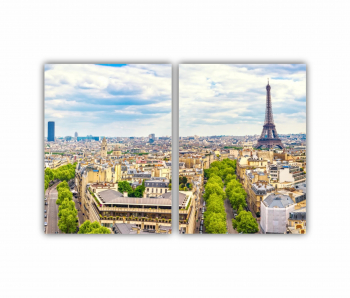 Set 2 Tablouri Multicanvas Paris 0479 120X80 cm 