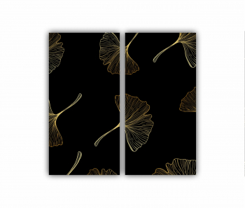 Set 2 Tablouri Multicanvas Petala de floare 0284 80X80 cm 