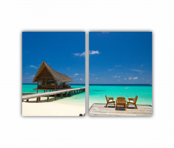 Set 2 Tablouri Multicanvas Relaxare Spa 0866 120X80 cm 