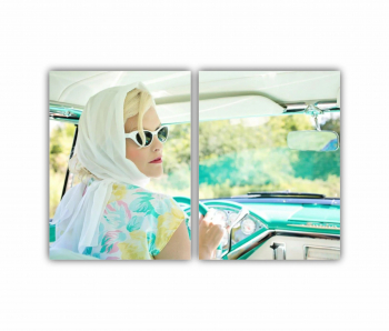 Set 2 Tablouri Multicanvas Vintage 1950s 0494 120X80 cm 