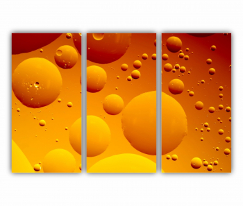 Set 3 Tablouri Multicanvas Abstract Oil Bubbles 0013 180X120 cm