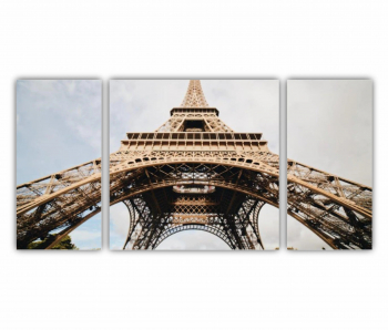 Set 3 Tablouri Multicanvas Eiffel Tower 0423 120X60 cm 