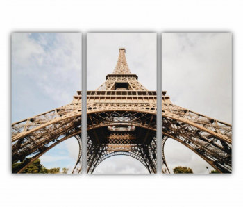Set 3 Tablouri Multicanvas Eiffel Tower 0423 180X120 cm 