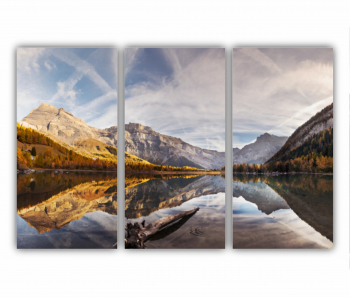 Set 3 Tablouri Multicanvas Flamingo roz 0400 180X120 cm 