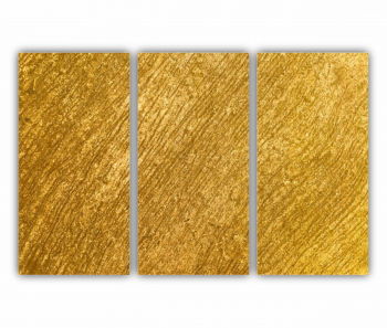 Set 3 Tablouri Multicanvas Fundal auriu 0535 180X120 cm 