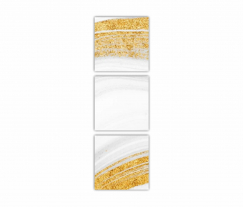 Set 3 Tablouri Multicanvas Fundal auriu 0538 40X120 cm 