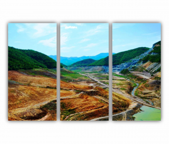 Set 3 Tablouri Multicanvas Natura 0007 180X120 cm 