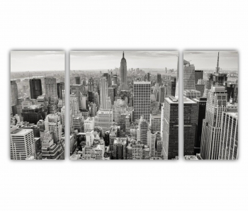 Set 3 Tablouri Multicanvas NYC Skyline 0411 120X60 cm 