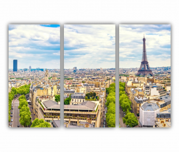 Set 3 Tablouri Multicanvas Paris 0479 180X120 cm 