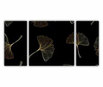 Set 3 Tablouri Multicanvas Petala de floare 0284 120X60 cm 