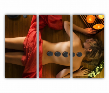 Set 3 Tablouri Multicanvas Relaxare Spa 0863 180X120 cm 