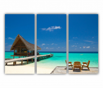 Set 3 Tablouri Multicanvas Relaxare Spa 0866 180X120 cm 