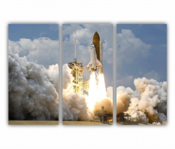Set 3 Tablouri Multicanvas Rocket-launch 0472 180X120 cm 