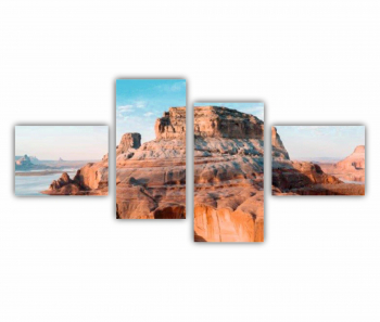 Set 4 Tablouri Multicanvas Arizona 0058 140X70 cm 