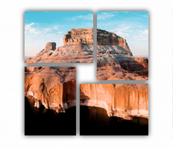 Set 4 Tablouri Multicanvas Arizona 0058 70X70 cm 