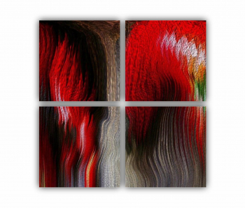 Set 4 Tablouri Multicanvas Digital Art 0317 80X80 cm 