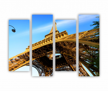 Set 4 Tablouri Multicanvas Eiffel Tower 0480 160X120 cm 