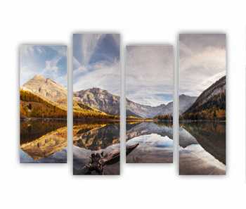 Set 4 Tablouri Multicanvas Flamingo roz 0400 160X120 cm 