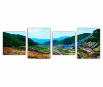 Set 4 Tablouri Multicanvas Natura 0007 240X80 cm 