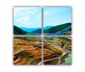 Set 4 Tablouri Multicanvas Natura 0007 80X80 cm 