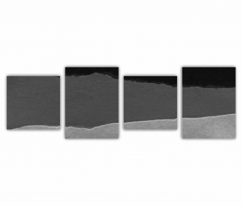 Set 4 Tablouri Multicanvas Negru Art 0531 240X80 cm 