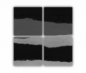 Set 4 Tablouri Multicanvas Negru Art 0531 80X80 cm 