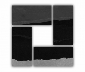 Set 4 Tablouri Multicanvas Negru Art 0532 120X120 cm