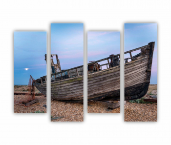 Set 4 Tablouri Multicanvas Old Boat Wreck 0014 160X120 cm 