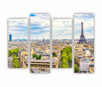 Set 4 Tablouri Multicanvas Paris 0479 160X120 cm 