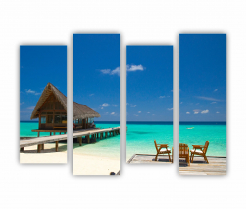 Set 4 Tablouri Multicanvas Relaxare Spa 0866 160X120 cm 