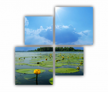 Set 4 Tablouri Multicanvas Relaxare Spa 0872 160X160 cm 