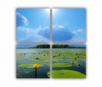 Set 4 Tablouri Multicanvas Relaxare Spa 0872 80X80 cm 