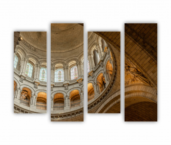 Set 4 Tablouri Multicanvas Sacre-Coeur Paris 0481 160X120 cm 