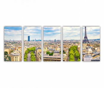 Set 5 Tablouri Multicanvas Paris 0479 200X80 cm 