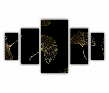 Set 5 Tablouri Multicanvas Petala de floare 0284 200X120 cm 