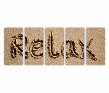 Set 5 Tablouri Multicanvas Relaxare Spa 0867 200X80 cm 