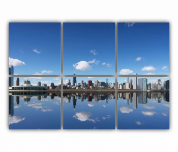 Set 6 Tablouri Multicanvas Chicago City 0465 120X80 cm 