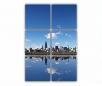 Set 6 Tablouri Multicanvas Chicago City 0465 80X120 cm 