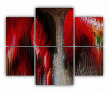 Set 6 Tablouri Multicanvas Digital Art 0317 100X80 cm 