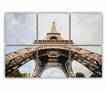 Set 6 Tablouri Multicanvas Eiffel Tower 0423 120X80 cm 