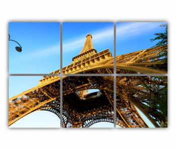 Set 6 Tablouri Multicanvas Eiffel Tower 0480 120X80 cm 